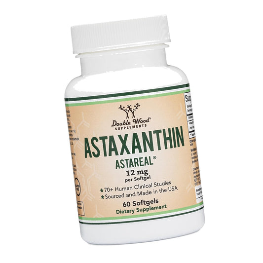 Astaxanthin 12mg Softgels, Clinically Studied AstaReal, 60 Softgels