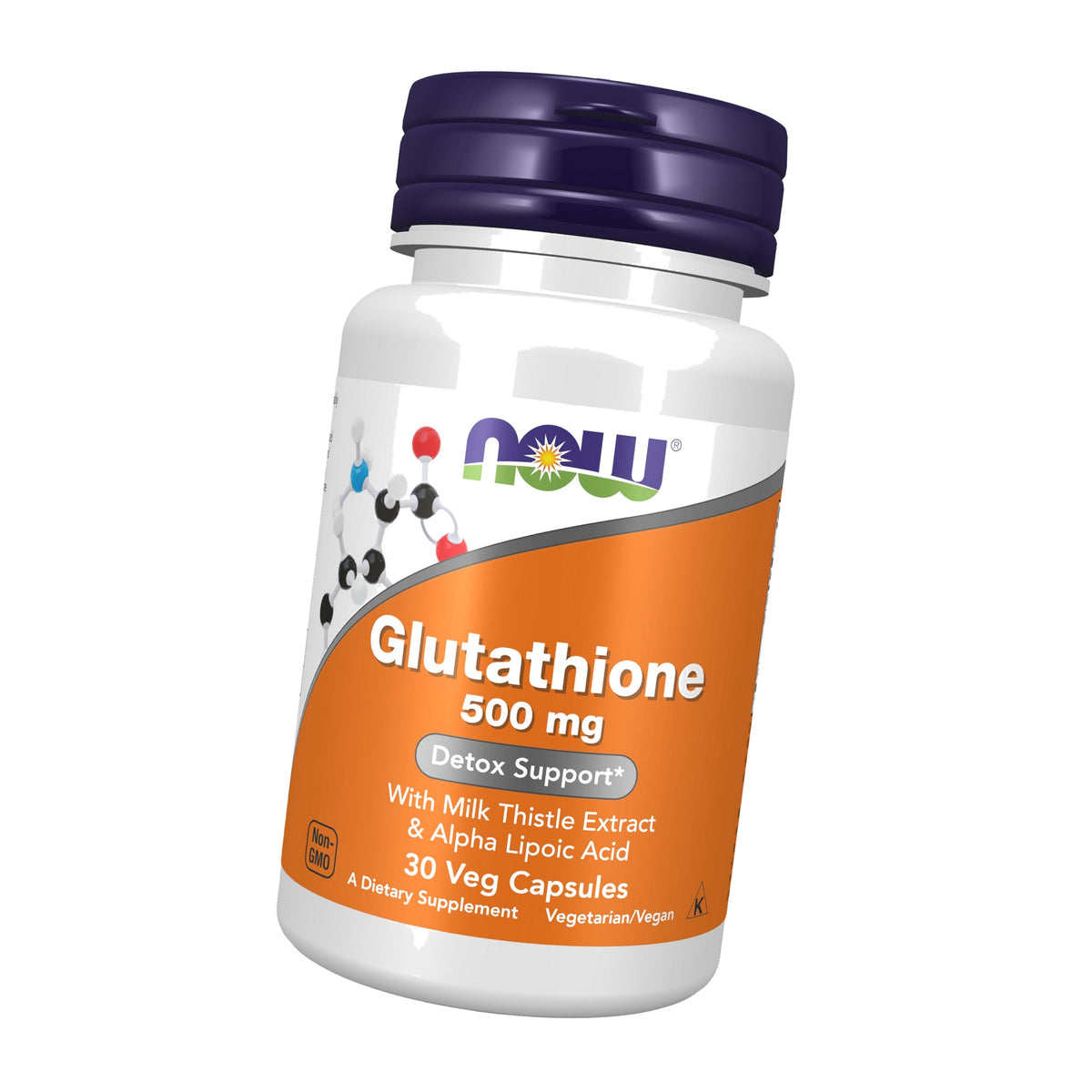 NOW Supplements, Glutathione 500 mg, Detoxification Support*, 30 Veg Caps