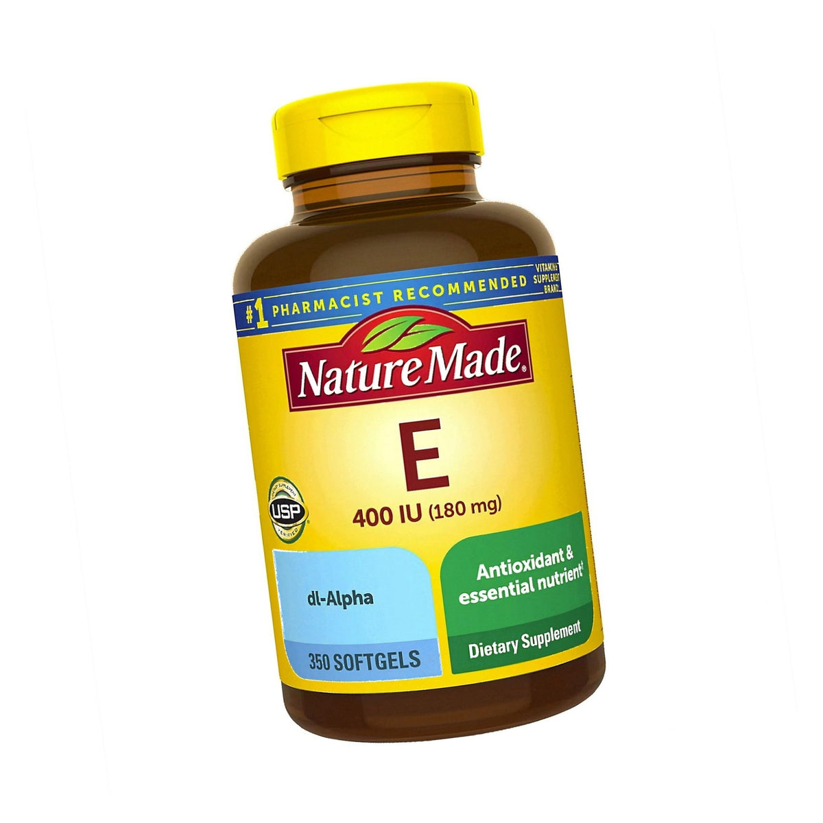 Nature Made Vitamin E 180 mg (400 IU) dl-Alpha, 350 Softgels