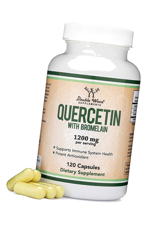 Quercetin with Bromelain 1,000mg, Antioxidant Supplement, 120 Count
