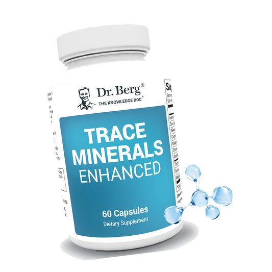 Dr. Berg Trace Minerals Enhanced | 100 mg Mineral Complex | 60 Capsules