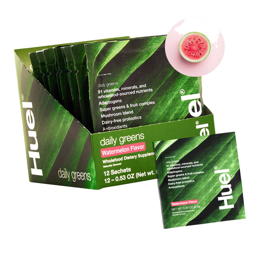 Huel Daily Greens | Superfood Greens Powder | 12 Single Serving Packets
