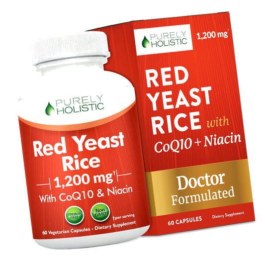 Red Yeast Rice with CoQ10 Supplement, Cholesterol & Heart Health Support