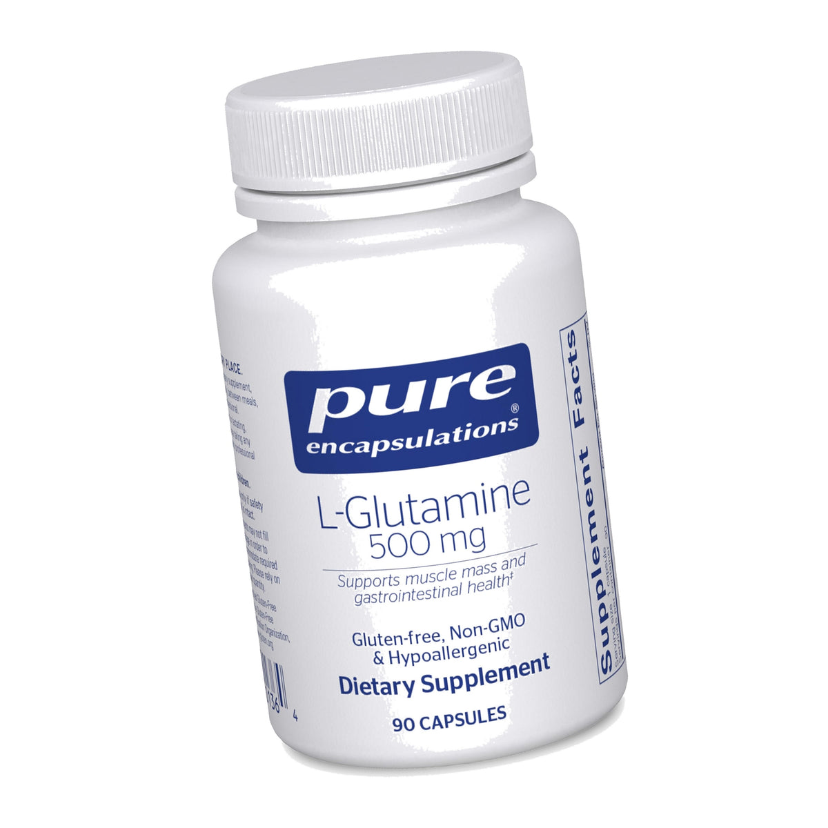 Pure Encapsulations L-Glutamine 500 mg, 90 Capsules