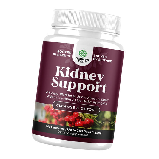 Advanced Kidney Support Capsules - Cranberry Supplement - 240 Count