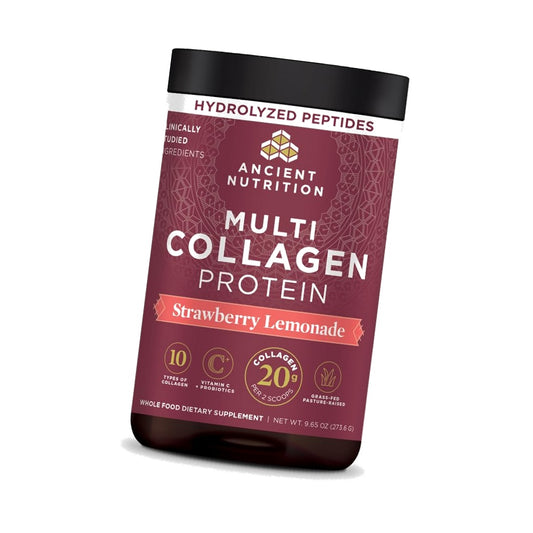 Ancient Nutrition Hydrolyzed Multi Collagen Peptides, Strawberry Lemonade