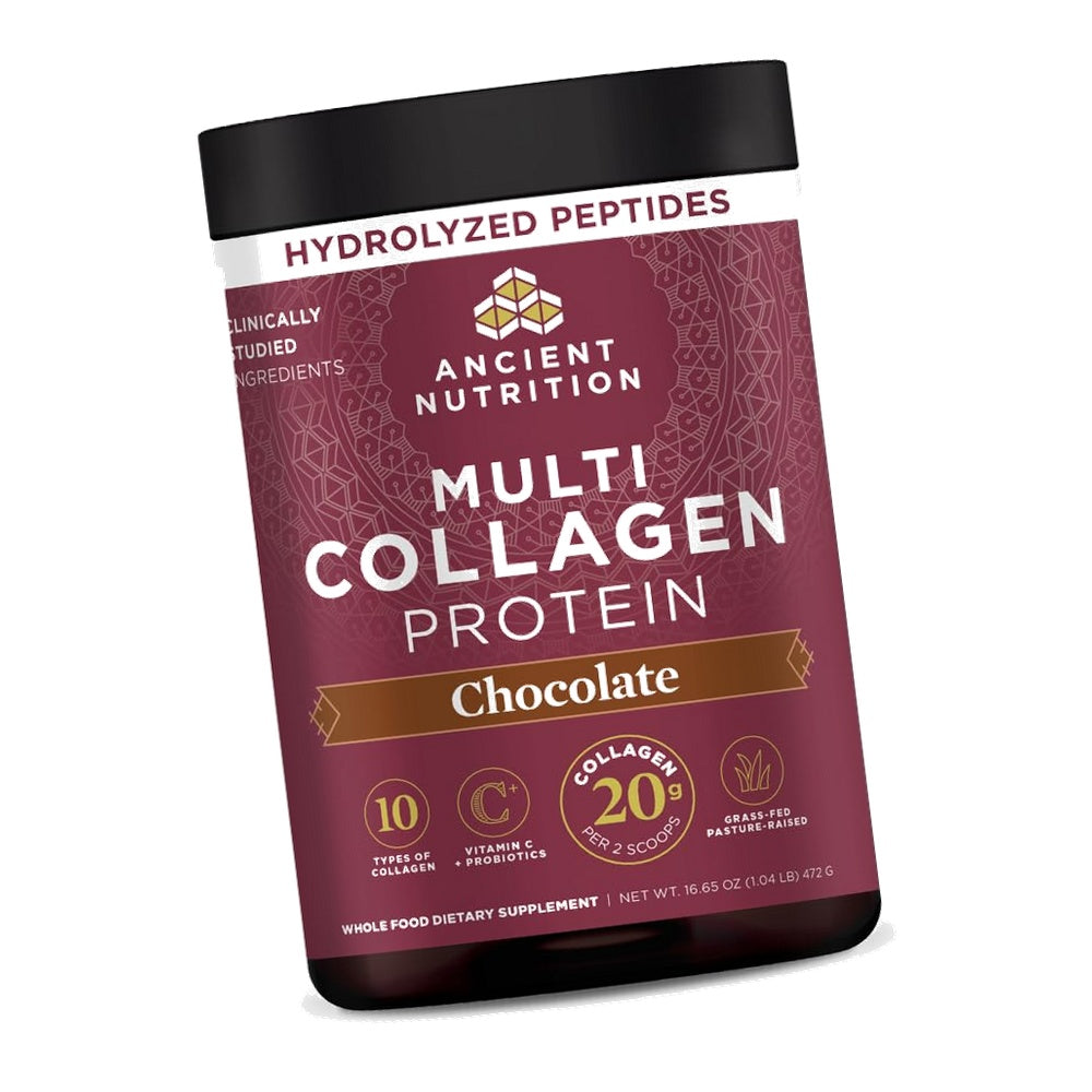 Ancient Nutrition Multi Collagen Protein, Hydrolyzed Peptides, Chocolate