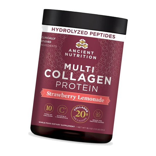 Ancient Nutrition Multi Collagen Protein, Strawberry Lemonade