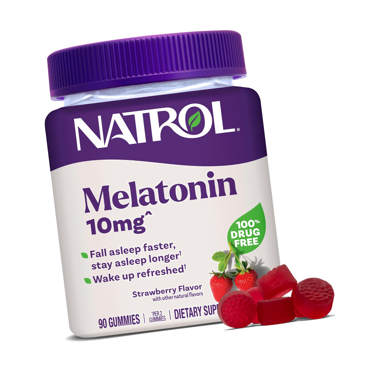 Natrol Melatonin 10 mg Gummies, Sleep Support for Adults, 90 Gummies