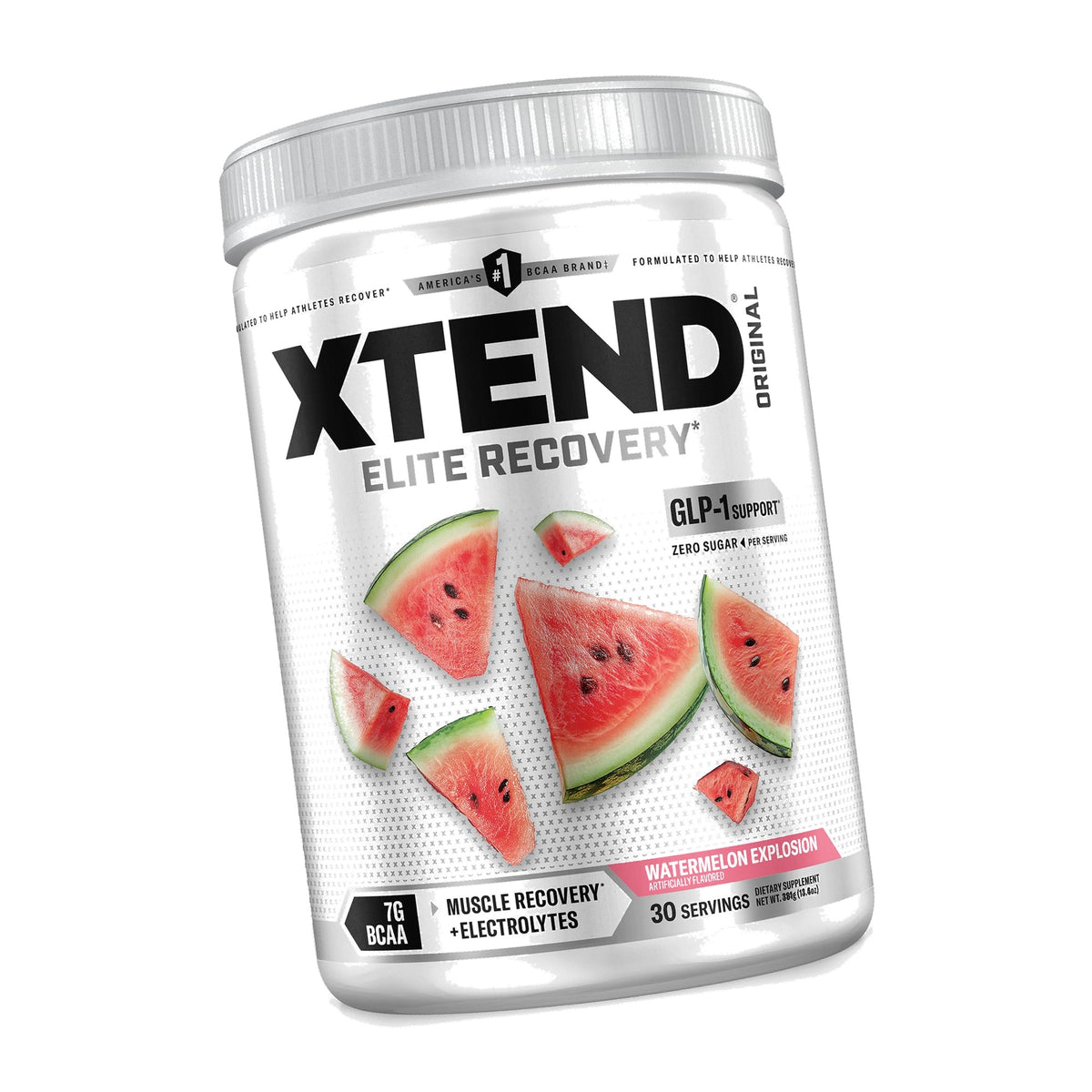Xtend Original BCAA Powder, Zero Sugar, Watermelon Explosion, 30 Serv