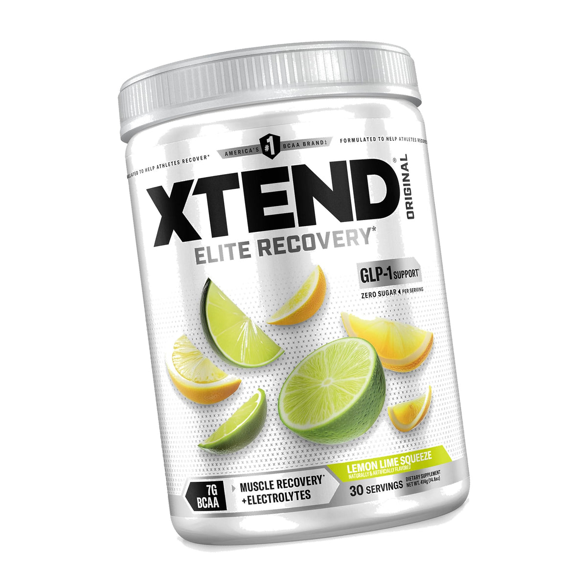 Xtend Original BCAA Powder with Zero Sugar, Lemon Lime Squeeze, 30 Servings