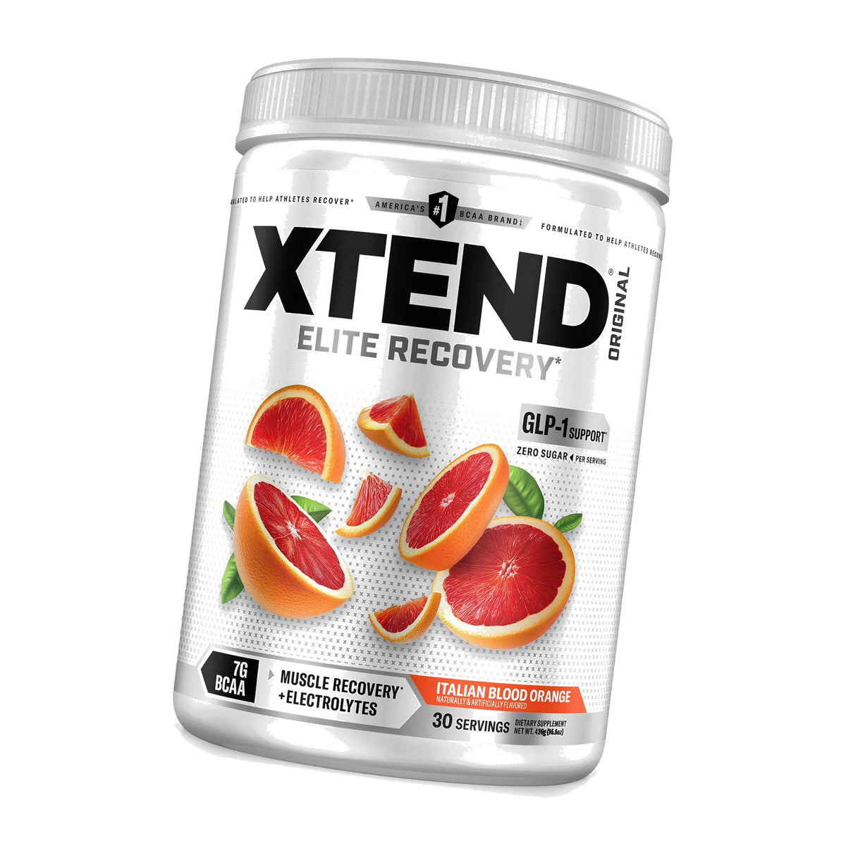 Xtend Original BCAA Powder with Zero Sugar, Italian Blood Orange, 30 Serv