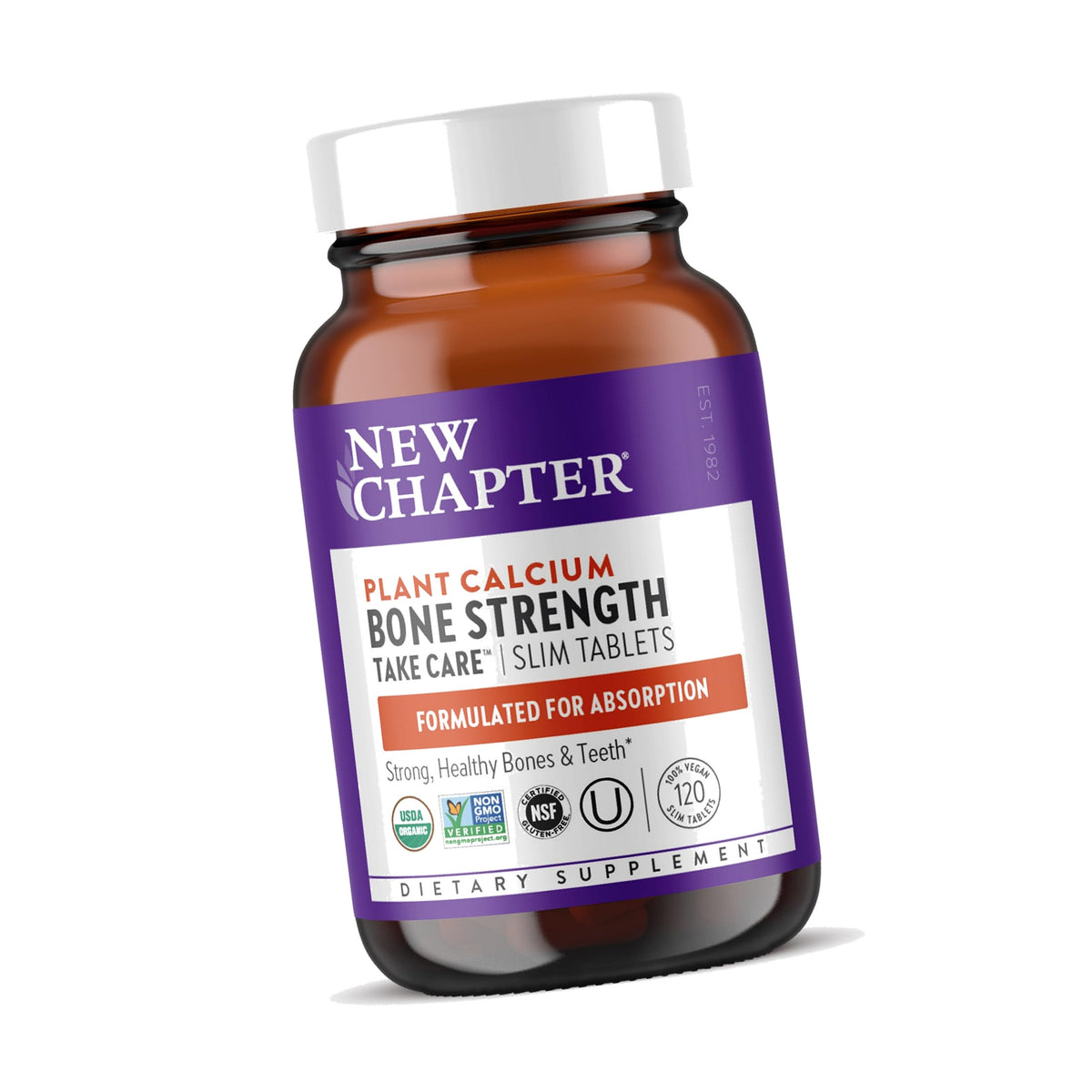 New Chapter Bone Strength Take Care Organic Calcium, 120 Slim Tablets