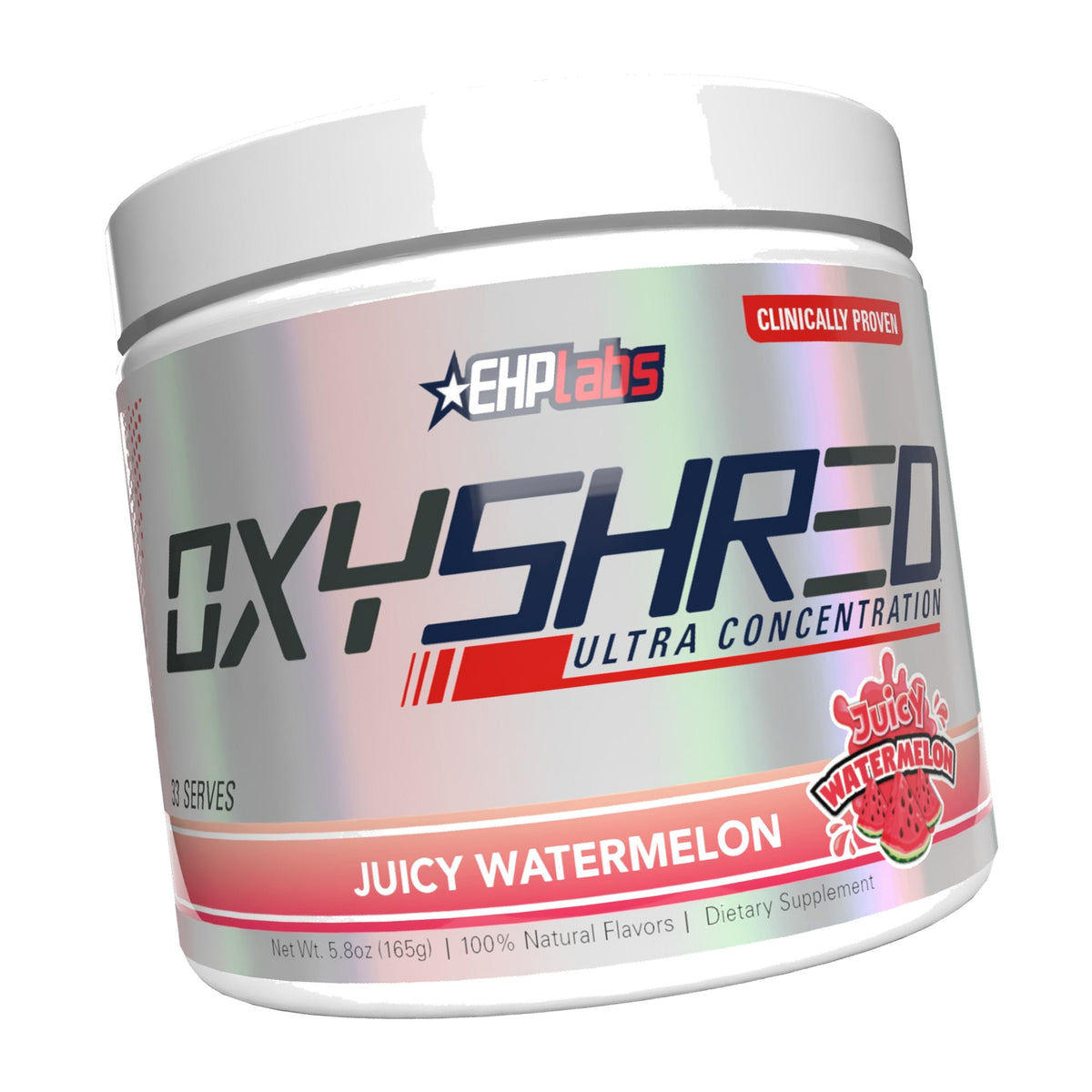 EHP Labs OxyShred Pre Workout Powder - Juicy Watermelon, 33 Servings