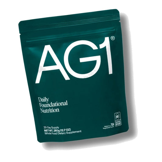 AG1 Greens Powder Refill Pouch – 75 Vitamins, Multivitamin & Probiotic | Gut Health Support | Vegan, Keto, Gluten Free | Athletic Greens Supplement - Pouch Only, Classic Formula