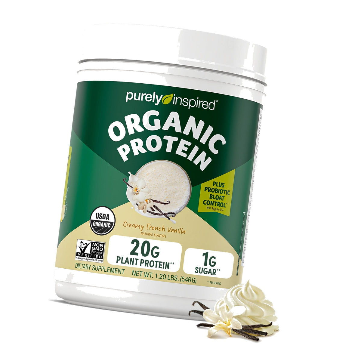 Purely Inspired Plant-Based Protein Powder, Creamy French Vanilla