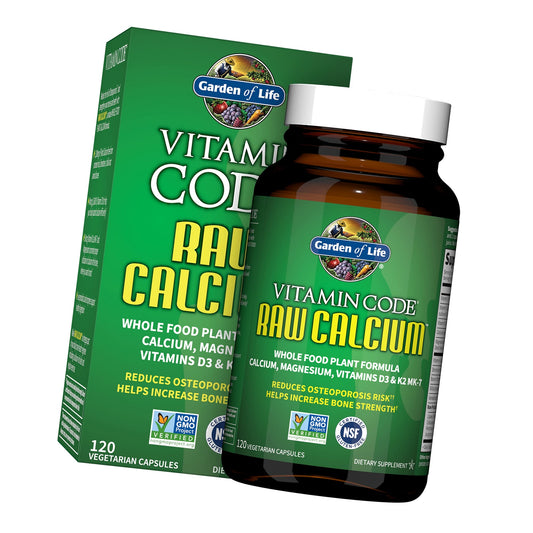 Garden of Life Vitamin Code Raw Calcium Supplement, 120 Capsules