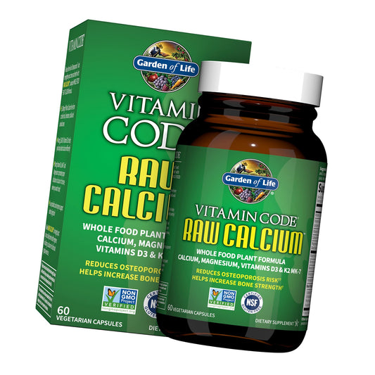 Garden of Life Vitamin Code Raw Calcium Supplement, 60 Capsules