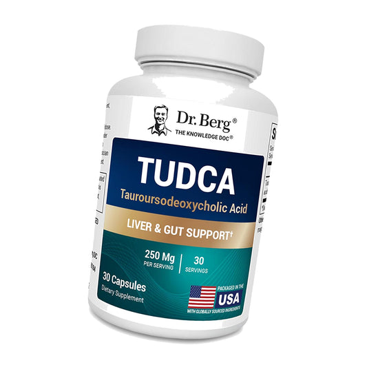 Dr. Berg TUDCA Supplement (Tauroursodeoxycholic Acid) - Powerful Formula for Liver Health, Bile Flow, Gallbladder Support, and Digestive Health* - 30 Capsules