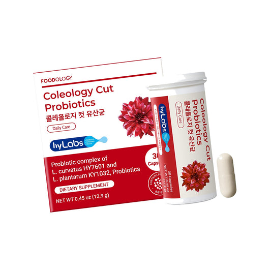 FOODOLOGY Coleology Cut Probiotics for Bloating Relief 30 Capsules