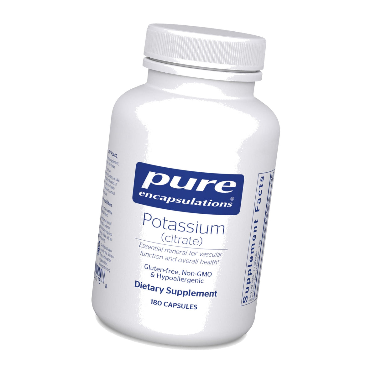 Pure Encapsulations Potassium (Citrate), 180 Capsules