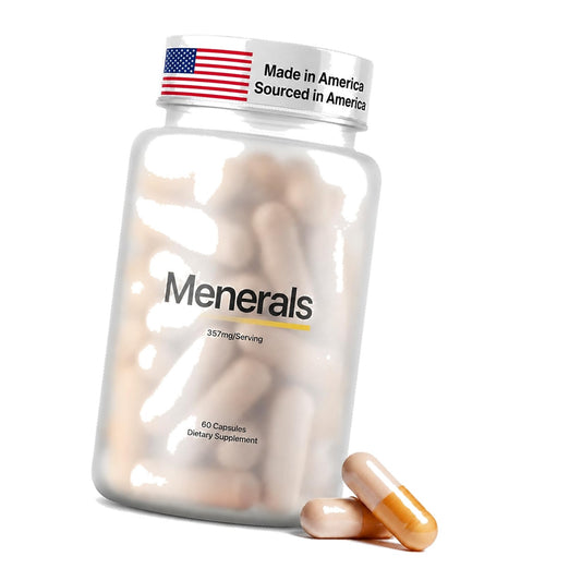 Menerals Testosterone Booster, Mineral Supplement with Fulvic Acid, 60 Ct