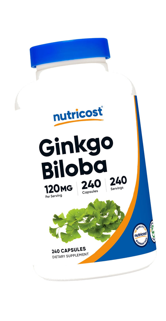 Nutricost Ginkgo Biloba 120mg, 240 Capsules, Extra Strength, Gluten Free