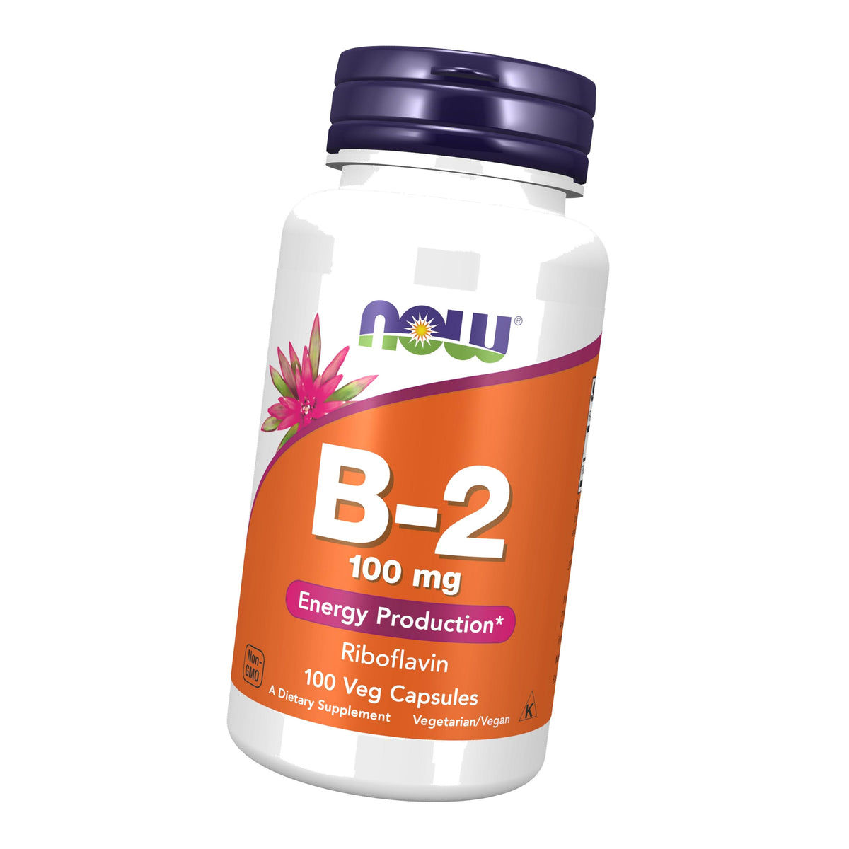 NOW Supplements, Vitamin B-2 (Riboflavin) 100 mg, 100 Veg Caps