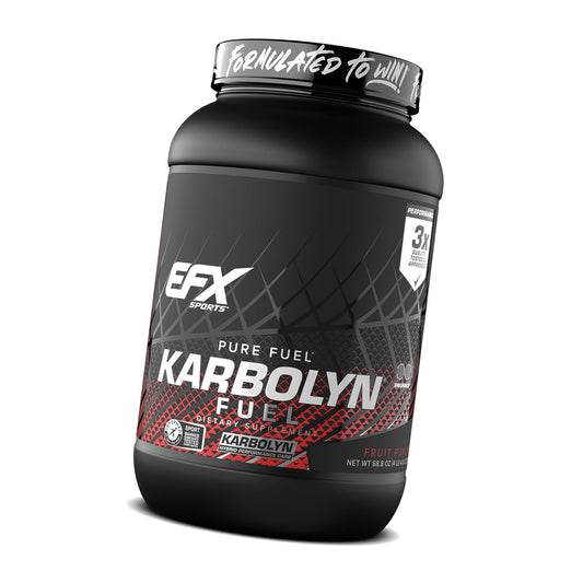 EFX Sports Karbolyn Fuel | Fast-Absorbing Carbohydrate Powder | Carb Load, Sustained Energy, Quick Recovery | Stimulant Free | 36 Servings (Fruit Punch)
