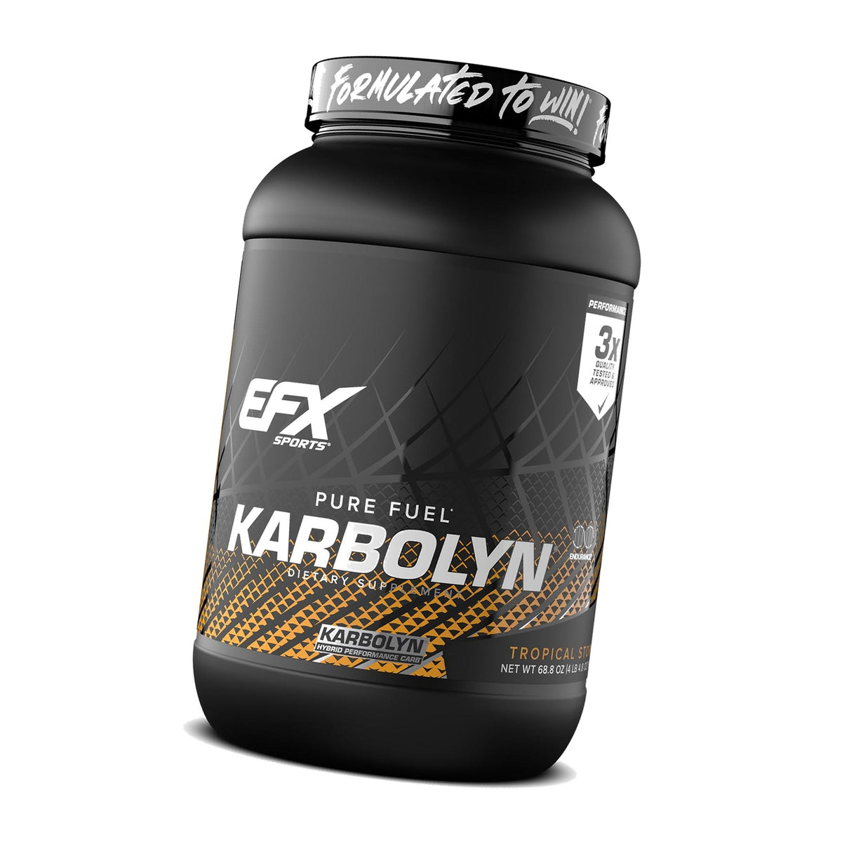 EFX Sports Karbolyn Fuel | Fast-Absorbing Carbohydrate Powder | Carb Load, Sustained Energy, Quick Recovery | Stimulant Free | 37 Servings (Tropical Storm)
