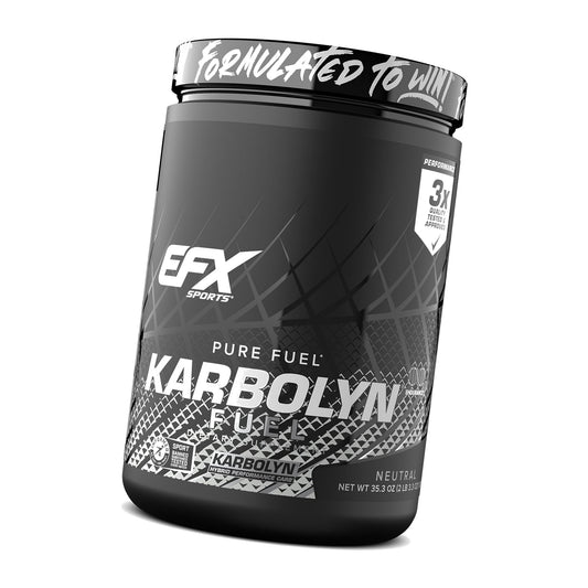 EFX Sports Karbolyn Fuel | Fast-Absorbing Carbohydrate Powder | Carb Load, Sustained Energy, Quick Recovery | Stimulant Free | 20 Servings (Neutral)