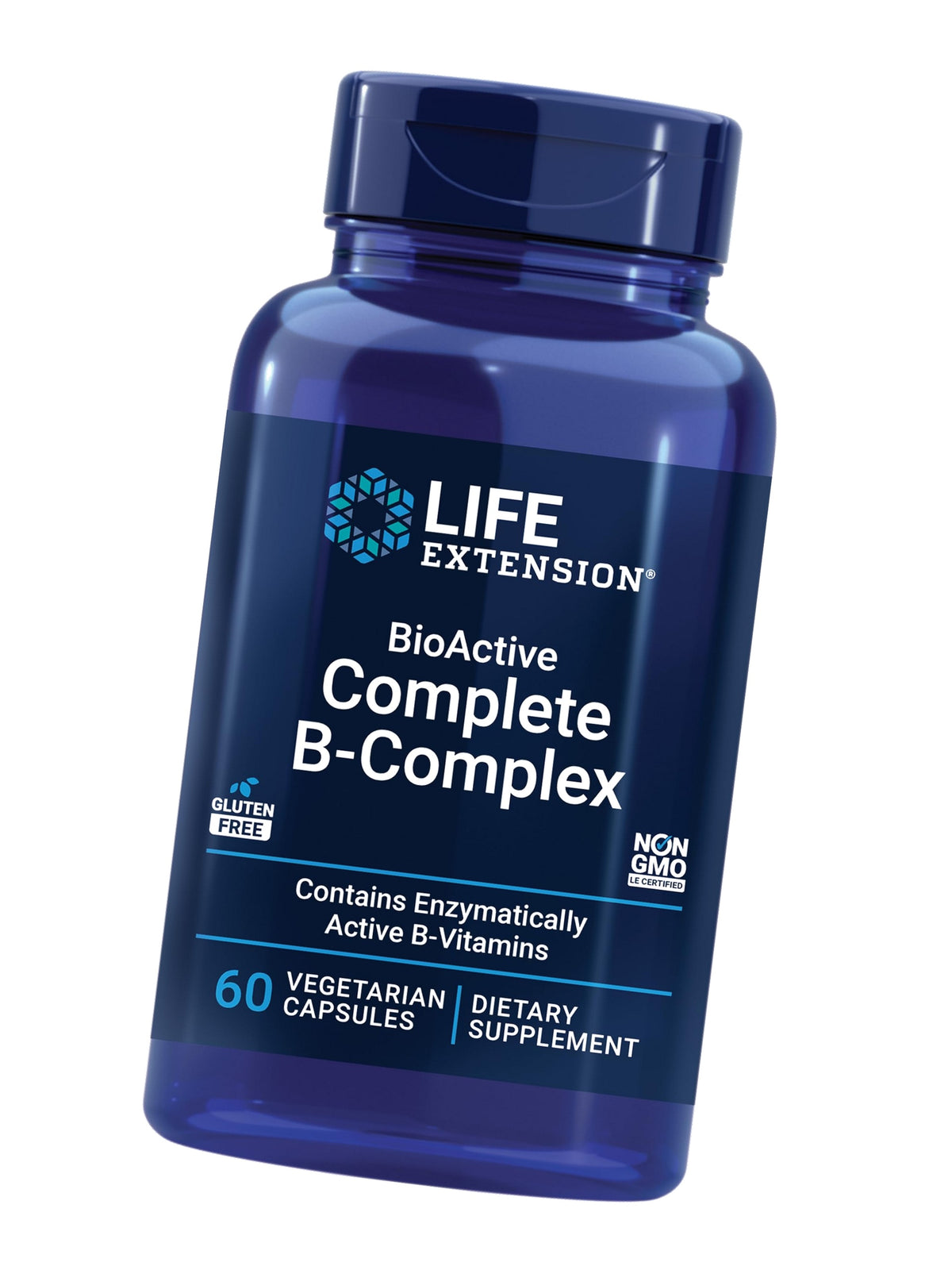 Life Extension BioActive Complete B-Complex, 60 Vegetarian Capsules