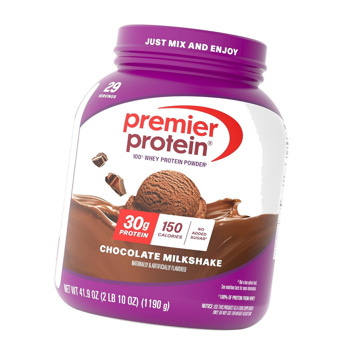Premier Protein 30g High Protein Powder, 100% Whey, Chocolate, 29 Servings