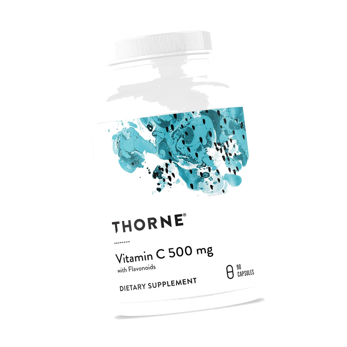 THORNE Vitamin C 500 mg, Citrus Bioflavonoids from Oranges, 90 Capsules