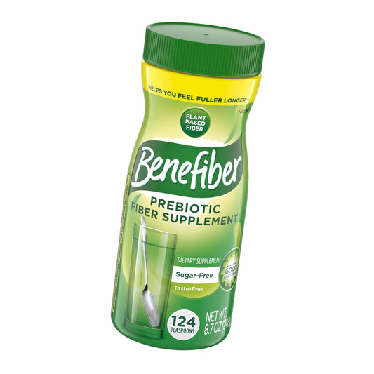 Benefiber Prebiotic Fiber Supplement Powder, Unflavored, 124 Teaspoons