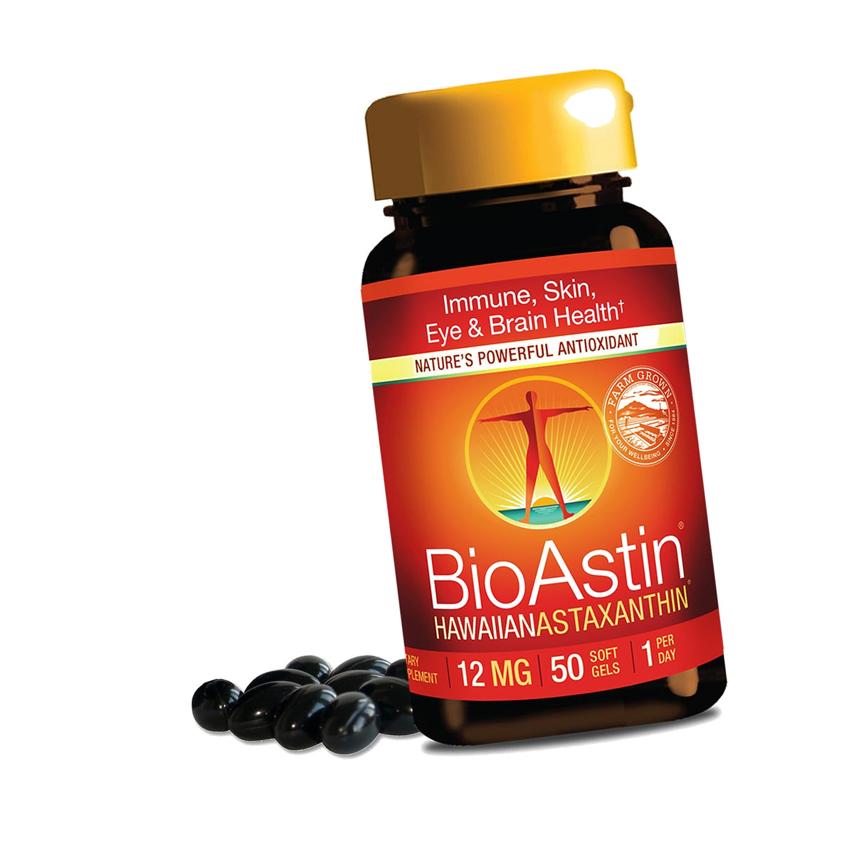 Nutrex Hawaii BioAstin Hawaiian Astaxanthin High Potency, 12mg, 50 Softgels