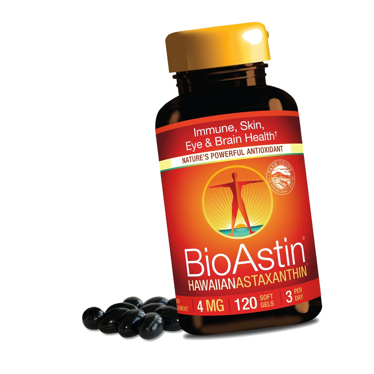 Nutrex Hawaii BioAstin Hawaiian Astaxanthin, 4mg, 120 Softgels