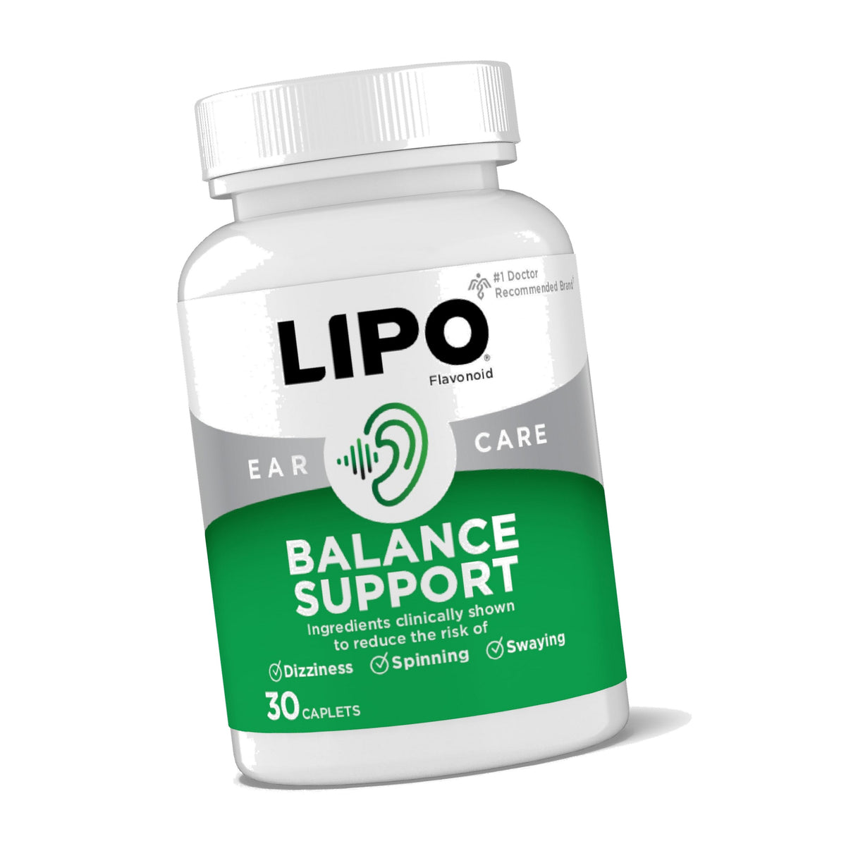 LIPO Balance Support Supplement for Dizziness & Vertigo, 30 Ct