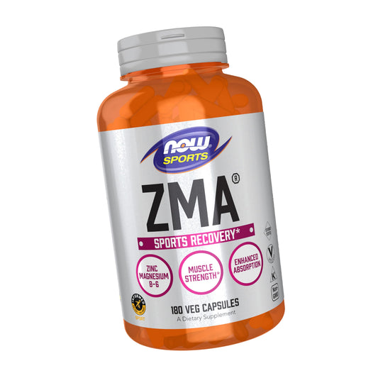 NOW Sports, ZMA, Enhanced Absorption, Sports Recovery*, 180 Veg Caps