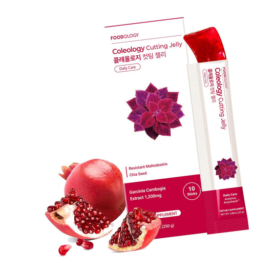 FOODOLOGY Coleology Cutting Jelly, Pomegranate Flavor, 10 Sticks