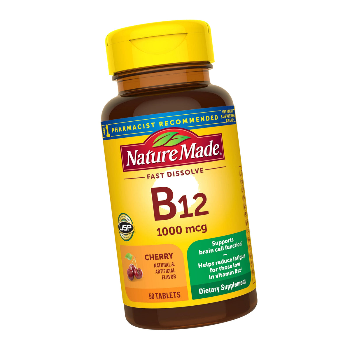 Nature Made Vitamin B12 1000 mcg Fast Dissolve Tablets, 50 Tablets