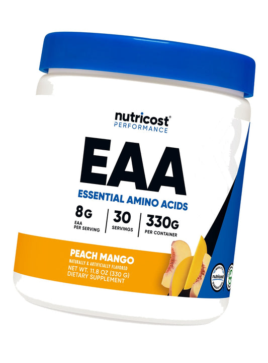 Nutricost EAA Powder 30 Servings (Peach Mango) Essential Amino Acids