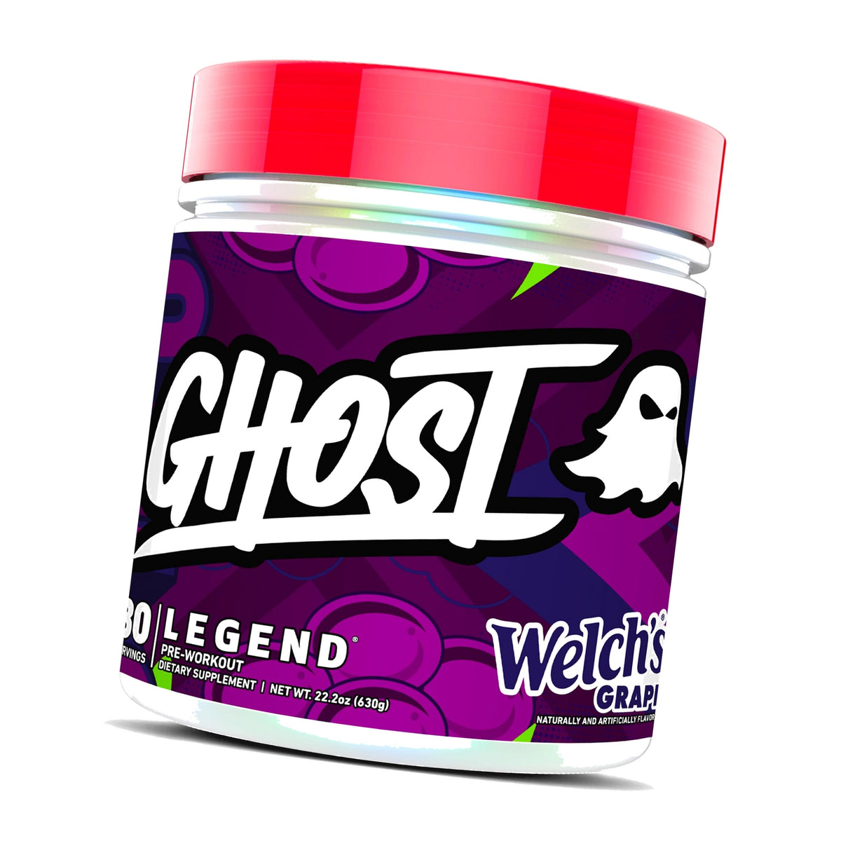 GHOST Legend Pre-Workout Powder, Welch's Grape, 30 Servings