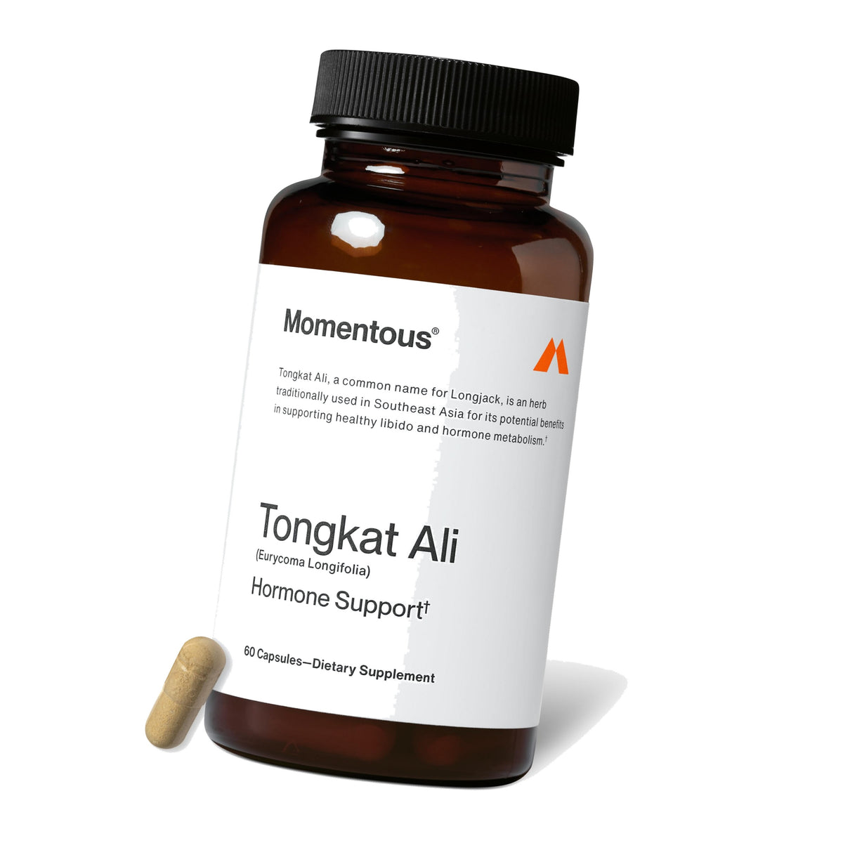 Momentous Tongkat Ali for Women & Men, Longjack Root Extract, 400mg