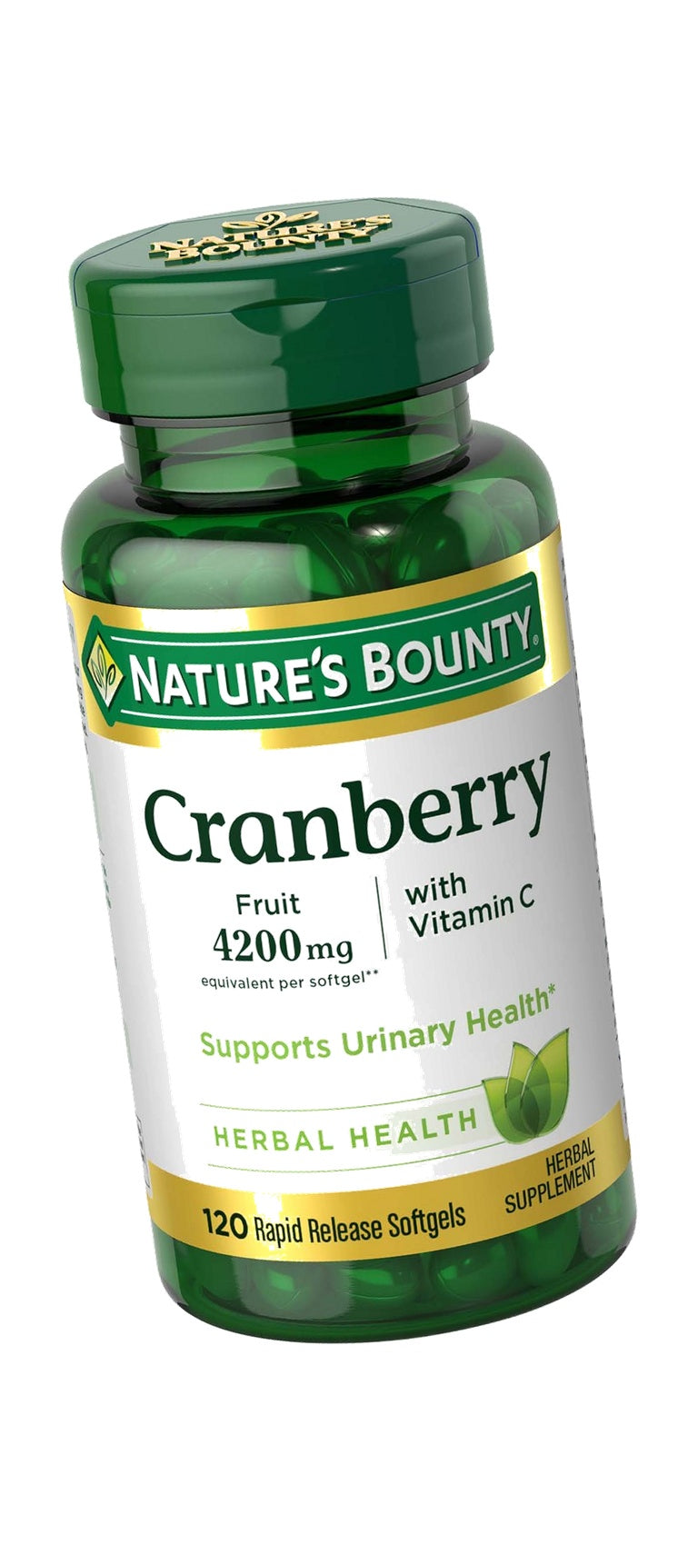 Nature's Bounty Cranberry Pills Urinary Tract, 120 Softgels