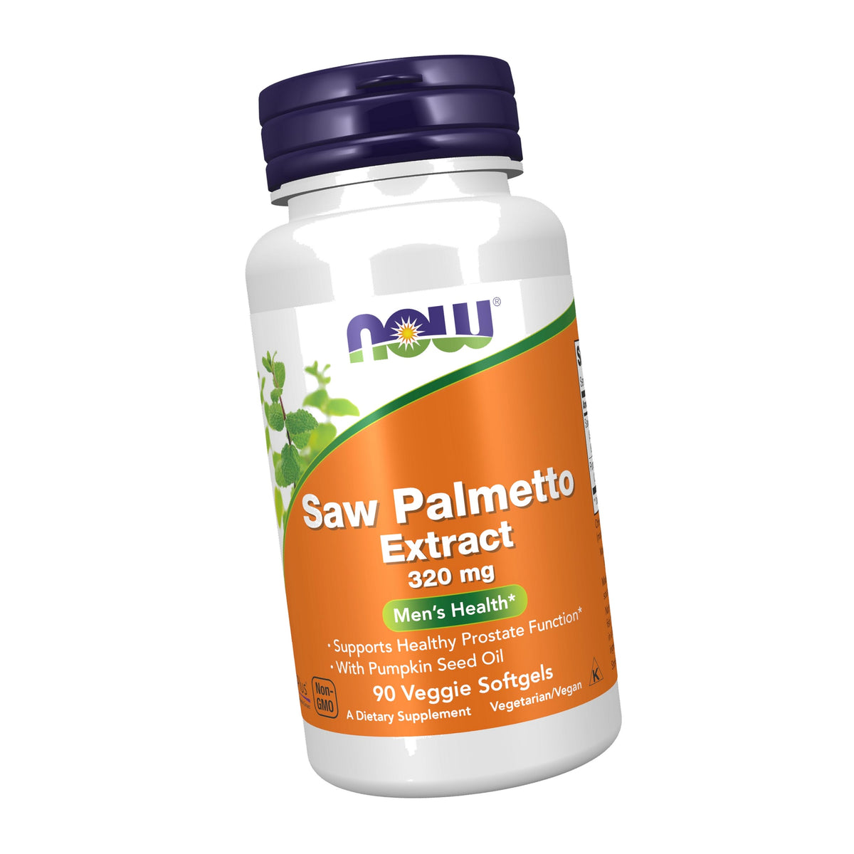 NOW Supplements, Saw Palmetto Extract 320 mg, Pumpkin Seed Oil, 90 Softgels