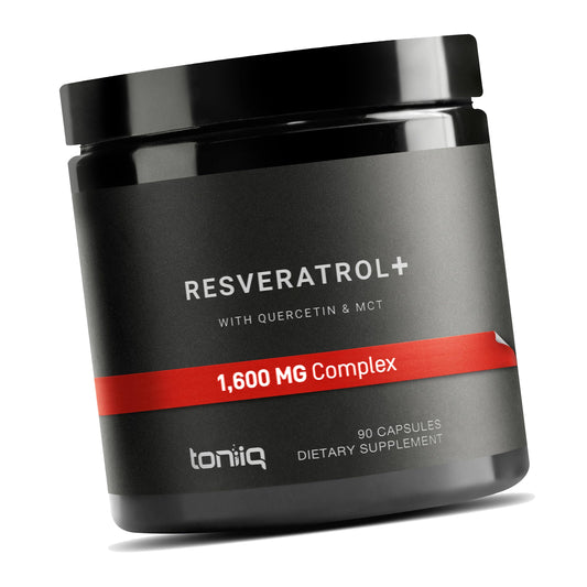 Toniiq 1600mg Resveratrol Complex – Ultra High Purity and 3rd Party Tested
