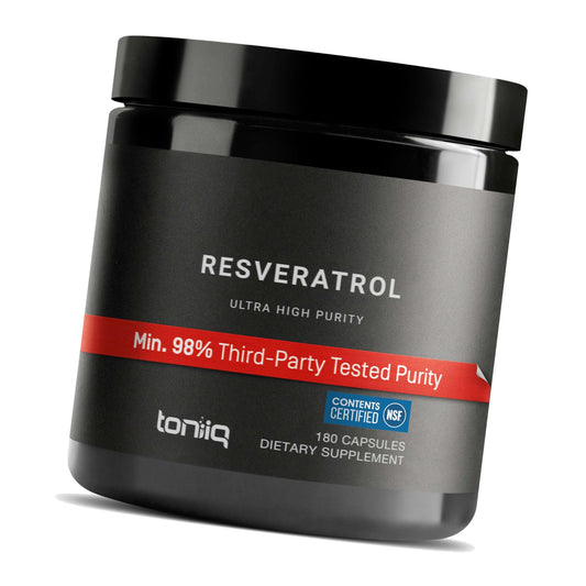 Toniiq NSF Certified Ultra High Purity Resveratrol Capsules