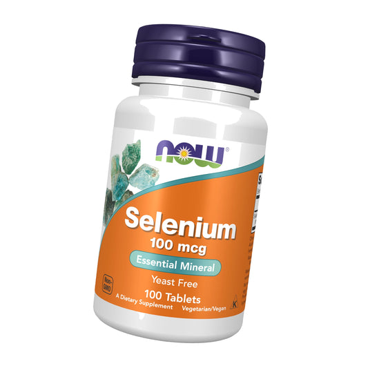 NOW Supplements, Selenium 100 mcg, Essential Mineral, 100 Tabs