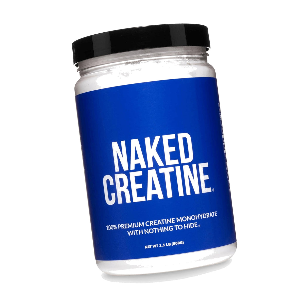 NAKED Pure Micronized Creatine Monohydrate Powder - NSF Certified, Unflavored, 500g, 1.1lb Bulk - Vegan, Non-GMO, Gluten-Free, Soy-Free, No Fillers, Supports Muscle Growth & Strength - 100 Servings